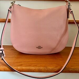 New! Genuine Leather Pink Coach Bag